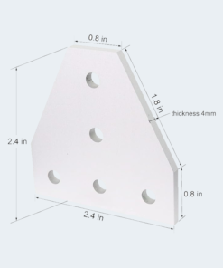 T-Bracket for 10 Series Aluminum Extrusion (1″ x 1″)1 Pcs