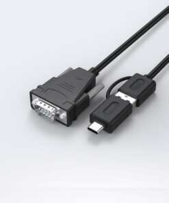 USB or USB Type C to DB9 Pin RS232 cable (0.5m) Male