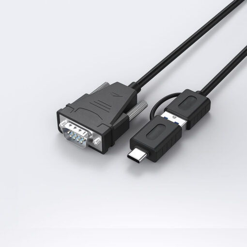 USB or USB Type C to DB9 Pin RS232 cable (0.5m) Male