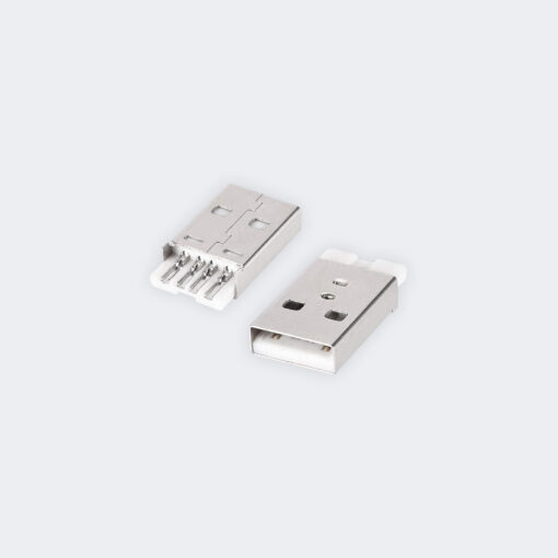 USB Type-A 2.0 male Placement DIP for PCB Design Connector 4 Pin 180 Degree