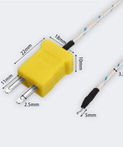 مستشعر حرارة ترموقي (Thermocouple) بمقبس صغير نوع K – موديل TP-01