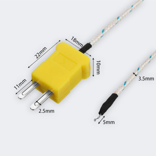 مستشعر حرارة ترموقي (Thermocouple) بمقبس صغير نوع K – موديل TP-01