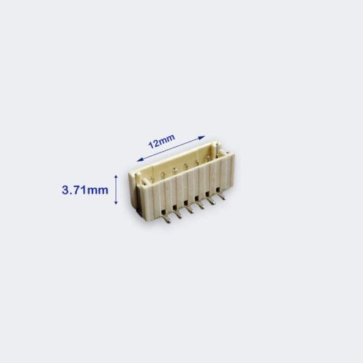 PCB Socket SMD ZH1.5 – 6 Pins – Vertical Sticker plug P=1.5 mm