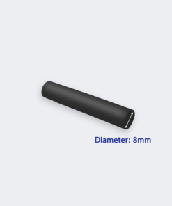 Heat Shrinkable Tube – 8mm Diameter, Black, 1 Meter