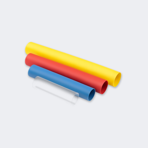Heat Shrinkable Tube – 8mm Diameter, White, 1 Meter
