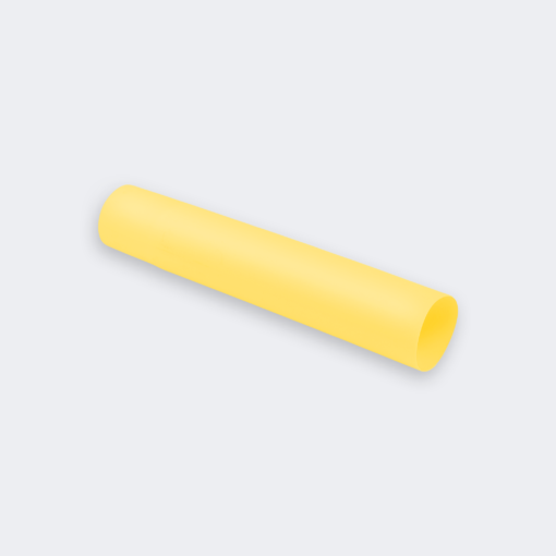 Heat Shrinkable Tube – 16mm Diameter, Yellow, 1 Meter