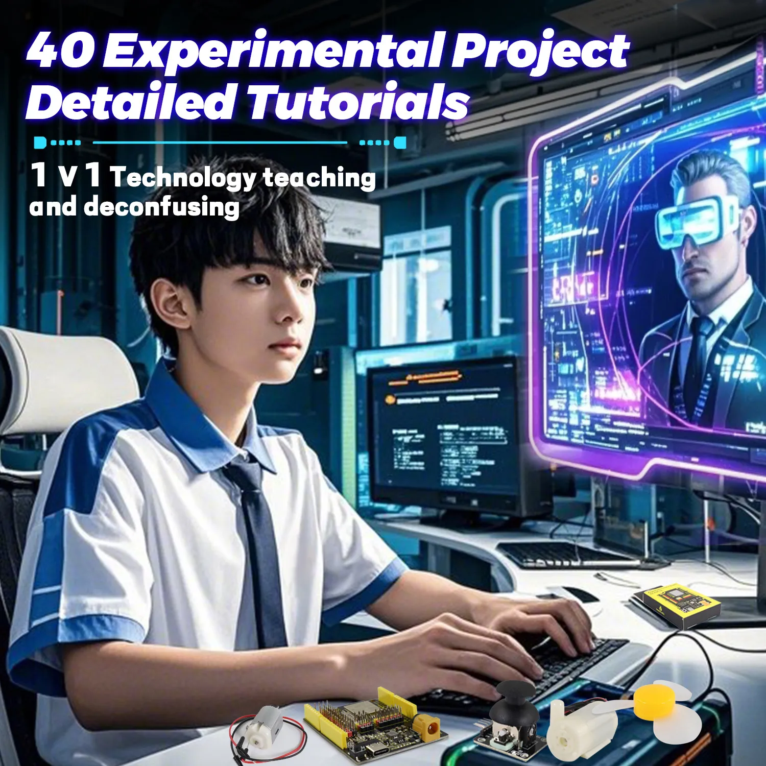 110dac1bd5 Keyestudio IOT Basic Learning Kit For ESP-32 Arduino Starter Kit With 40 Experiment Projects