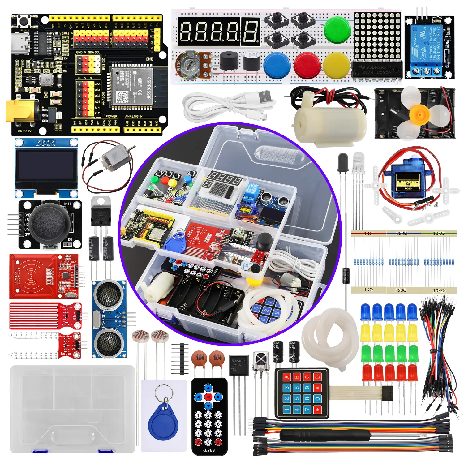 183ed46ff5 Keyestudio IOT Basic Learning Kit For ESP-32 Arduino Starter Kit With 40 Experiment Projects