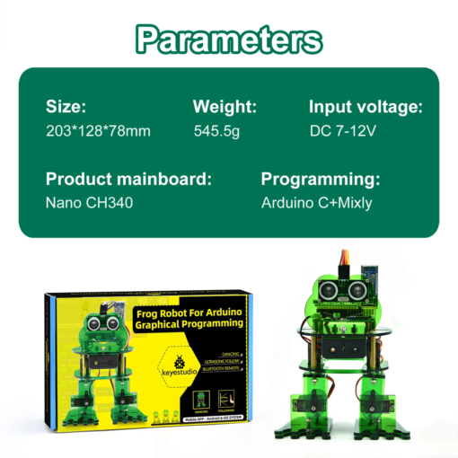 Frog Robot for Arduino Graphical Programming
