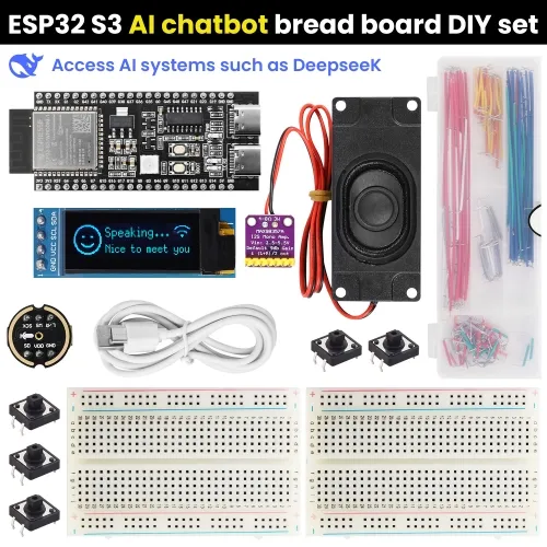 a2475cf459.jpg.500x500 ESP32 | AI Chatbot Breadboard DIY Electronic Kit with 128×64 OLED Screen Al Voice Assistant Starter Kit
