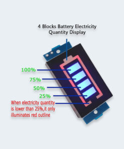 Battery Display Board 6V Lead-Acid Blue