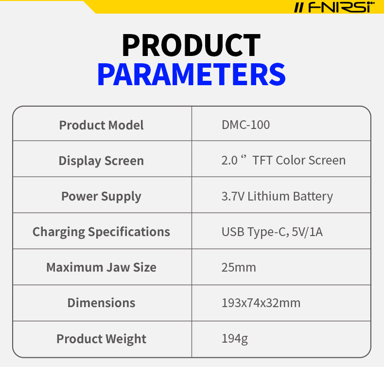 FNIRSI_DMC-100_DC_AC_Current_Voltage_Clamp_Meter_Digital_NCV_Multimeter_Details_Mobile_14 DMC-100 DC AC Current Voltage Clamp Meter Digital Multimeter