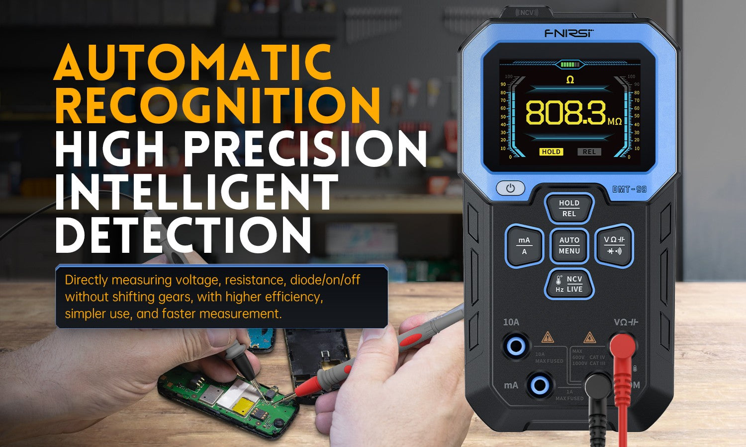 FNIRSI_DMT-99_Intelligent_Color_Screen_Digital_Multi_Meter_Details_PC_10 DMT-99 Intelligent Color Screen Digital Multi Meter