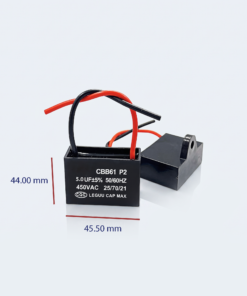مكثف تشغيل محركات CBB61 SH‑S0 –  ميكروفاراد، 450 فولت AC