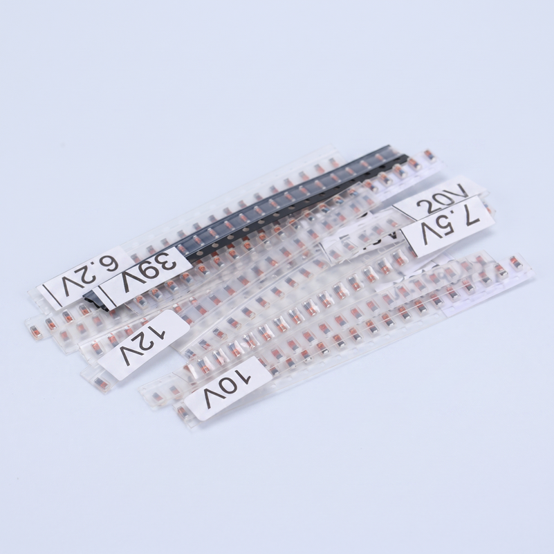 ZMM SMD Zener Diode Kit – 14 Values × 20 Pieces طقم دايودات زينر SMD من نوع ZMM – 14 قيمة × 20 قطعة