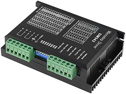 CNC Digital Microstep driver DM542 Stepper Motor Controller 2-phase Digital Stepper Motor Driver 20-50V DC Max 4.2A for Nema 17, Nema 23 and Nema 34 series stepper motor (1) CNC Digital Microstep driver DM542 Stepper Motor Controller 2-phase Digital Stepper Motor Driver 20-50V DC Max 4.2A for Nema 17, Nema 23 and Nema 34 series stepper motor